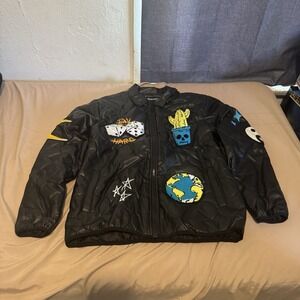 Reason Santa‎ Fe Quilted Men's M Black Patchwork Jacket NWT!